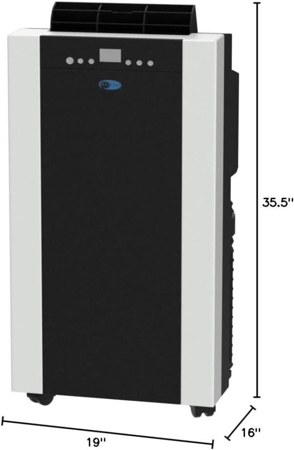 Whynter Ar condicionado portátil de 14.000 BTU com desumidificador de mangueira dupla e ventilador de resfriamento para salas de 500 metros quadrados, inclui kit de janela de unidade AC, ARC-14S - Imagem 7