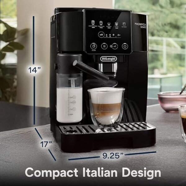 De'Longhi Máquina de café expresso Magnifica Start totalmente automática, preta - Imagem 6