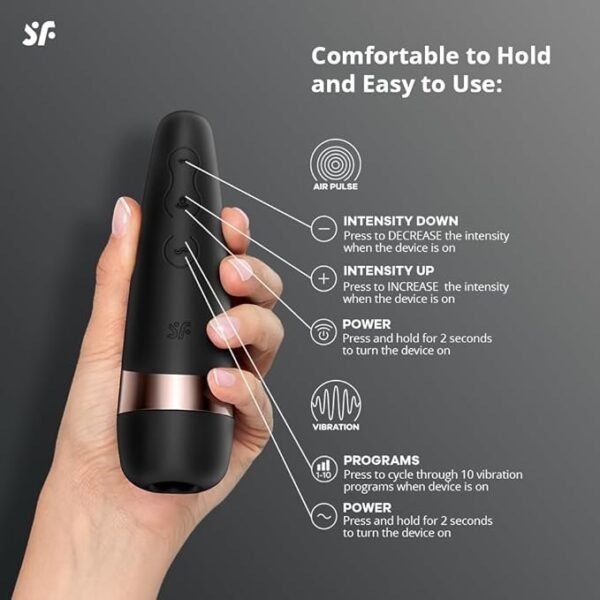 Satisfyer Pro 3 Vibrador feminino, tamanho único, 1 unidade - Imagem 3