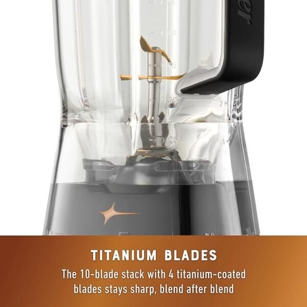 Oster Extreme Mix Blender, liquidificador de alta velocidade de 1500 watts com lâmina de 10 pontos, 1,8 g com programas automáticos - Imagem 5