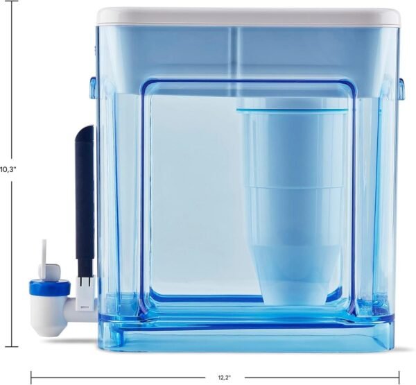 ZeroWater Dispensador de jarro de filtro de água de 5 estágios pronto para leitura de 22 xícaras com filtro de água zero TDS de 5 estágios 0 – Certificado IAPMO para reduzir metais, cloro, chumbo - Imagem 7