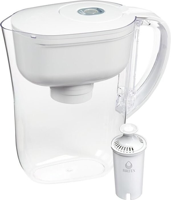 Brita Jarro de filtro de água Metro com indicador de mudança SmartLight, livre de BPA, substitui 1.800 garrafas de água de plástico por ano, dura dois meses, inclui 1 filtro, pequeno - Imagem 3
