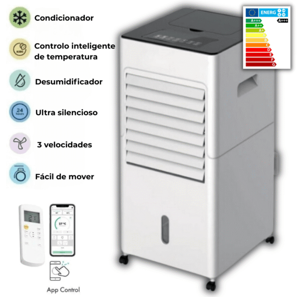 Ar condicionado portátil 4 em 1 para resfriar ambientes de até 95 m² - Imagem 2