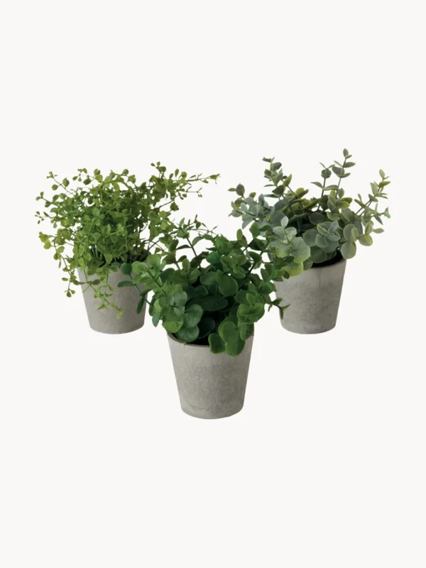 Plantas artificiais em vaso Timothy, 3 uni.