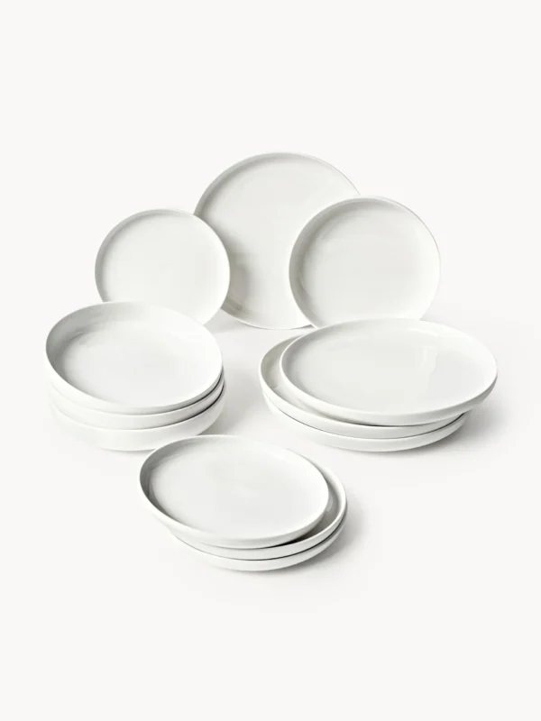 Conjunto de loiça em porcelana Nessa, 4 pessoas (12 uni.) - Imagem 2