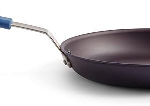 Misen Frigideira de aço carbono pré-temperada de 25 cm – frigideira leve e naturalmente antiaderente para cozinhar versátil – segura para forno a 260 °C – ideal para grelhar, refogar e fritar –