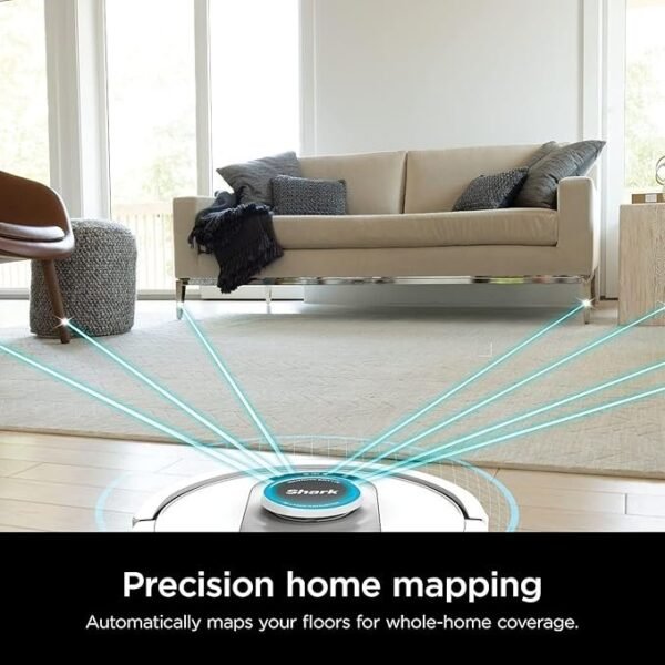 Shark Robô aspirador de pó AI Ultra Voice Control com Matrix Clean, mapeamento doméstico, capacidade para 60 dias, base autovazia GG para casas com animais de estimação, carpete e pisos rígidos - Imagem 5