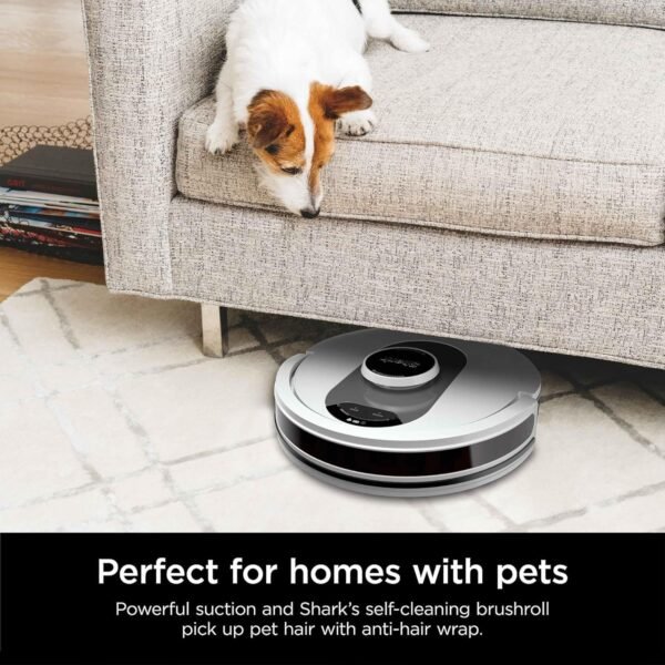 Shark Robô aspirador de pó AI Ultra Voice Control com Matrix Clean, mapeamento doméstico, capacidade para 60 dias, base autovazia GG para casas com animais de estimação, carpete e pisos rígidos - Imagem 6