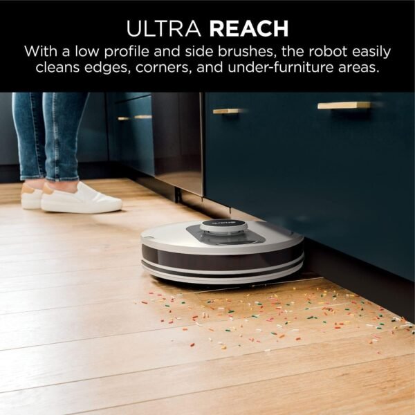 Shark Robô aspirador de pó AI Ultra Voice Control com Matrix Clean, mapeamento doméstico, capacidade para 60 dias, base autovazia GG para casas com animais de estimação, carpete e pisos rígidos - Imagem 9
