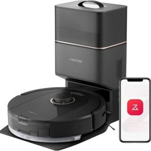 roborock Q5 Pro Robot aspirador e esfregona de chão, esvaziamento automático, DuoRoller, 5500 Pa, 2,5 l saco para pó, tanque de água de 180 ml, aspirador de robô e navegação PreciSense LiDAR