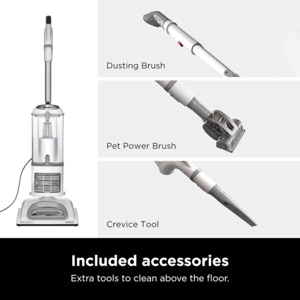 Shark Aspirador vertical, Navigator Lift-Away com direção giratória, filtro HEPA, copo de poeira GG, alimentação para animais de estimação, escova de poeira e ferramenta de fenda, perfeito para pelos - Imagem 2